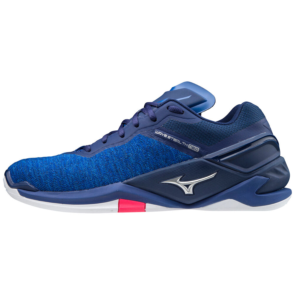 Zapatillas Balonmano Mizuno Wave Stealth Neo Hombre Azules/Plateadas/Rosas Ofertas OESD-57961